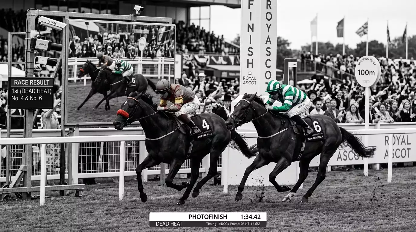 Dead heat rules for place betting showing how payouts are calculated when horses tie
