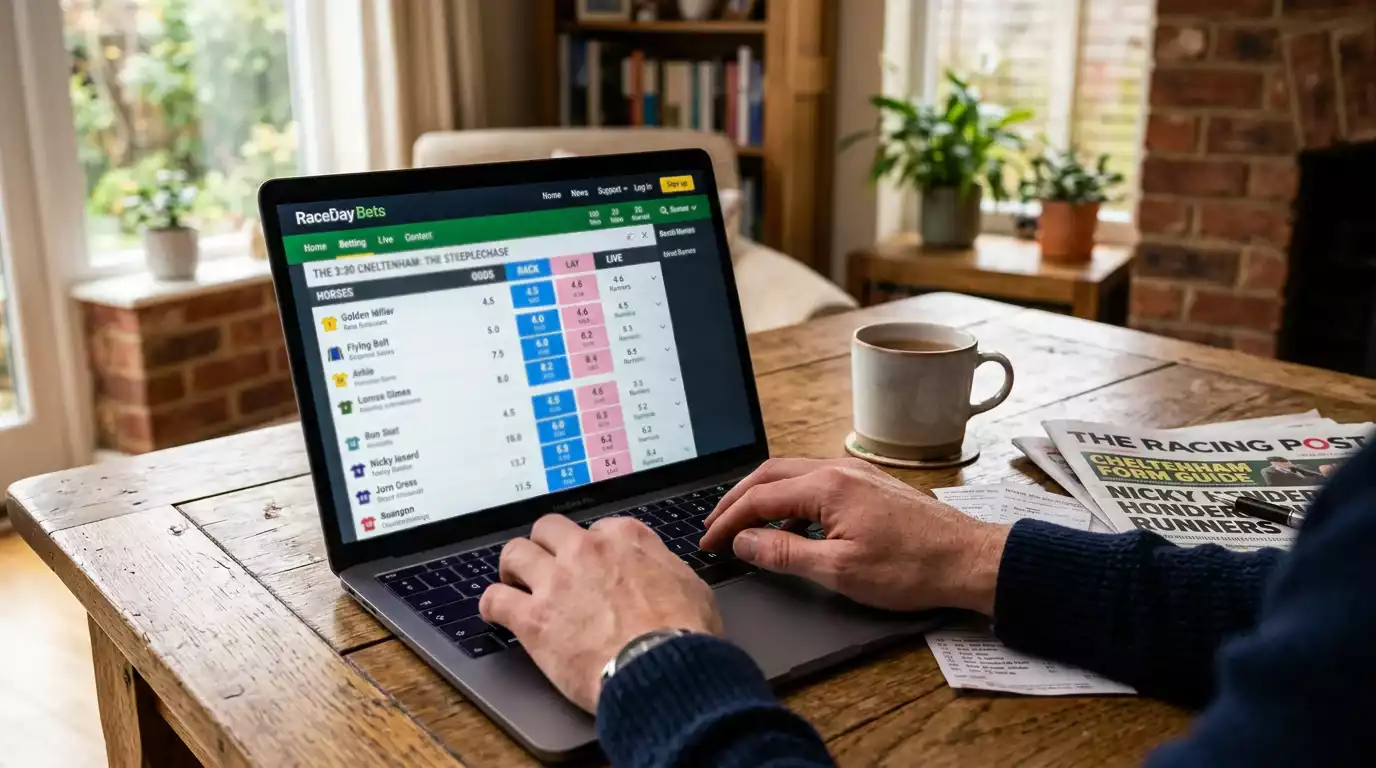 Betting exchange place markets for backing and laying horses to finish in places