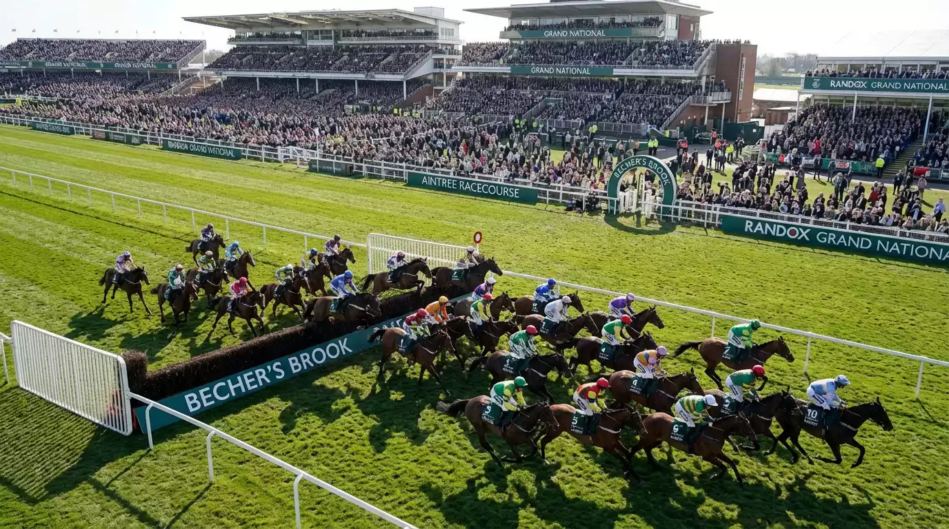Grand National place betting terms showing how many places are paid in Britain's famous steeplechase