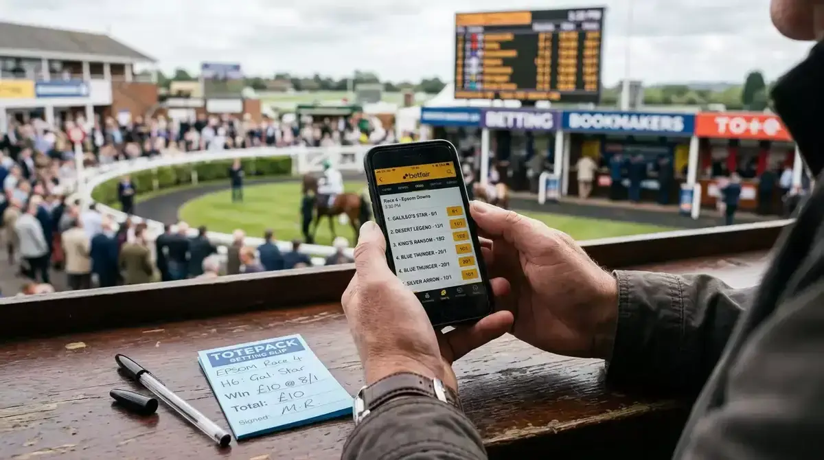 Place bet odds calculator showing fractional returns calculation for horse racing