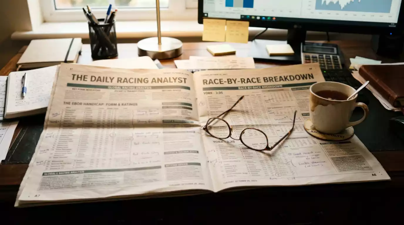 Horse racing form guide with highlighted statistics