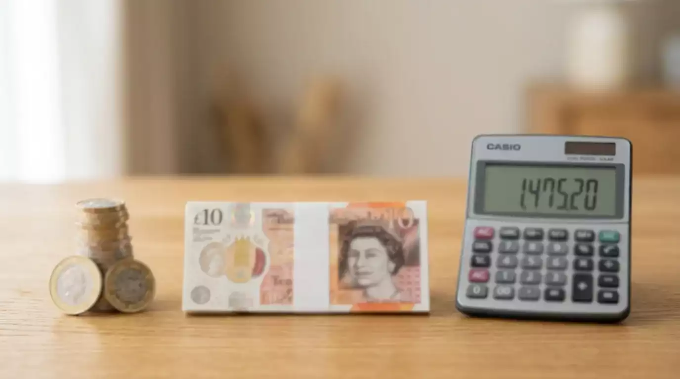 British pound coins and banknotes representing betting tax